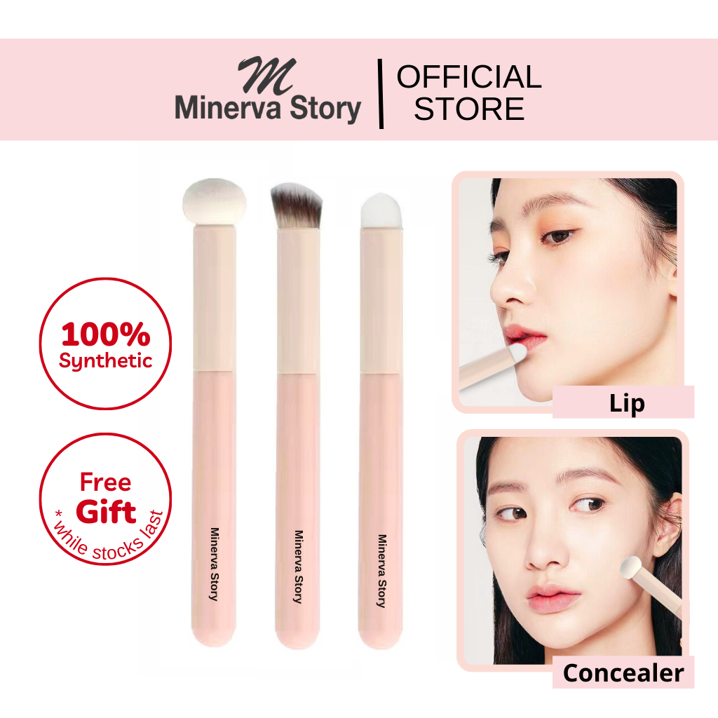 Sponge Tips Concealer Brush Set For Beginner 小馒头遮瑕刷唇刷
