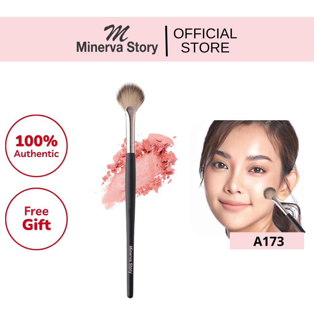 Fan Blusher Brush, Highlight brush, Face Brush, Makeup Brush A173 扇形腮红高光刷