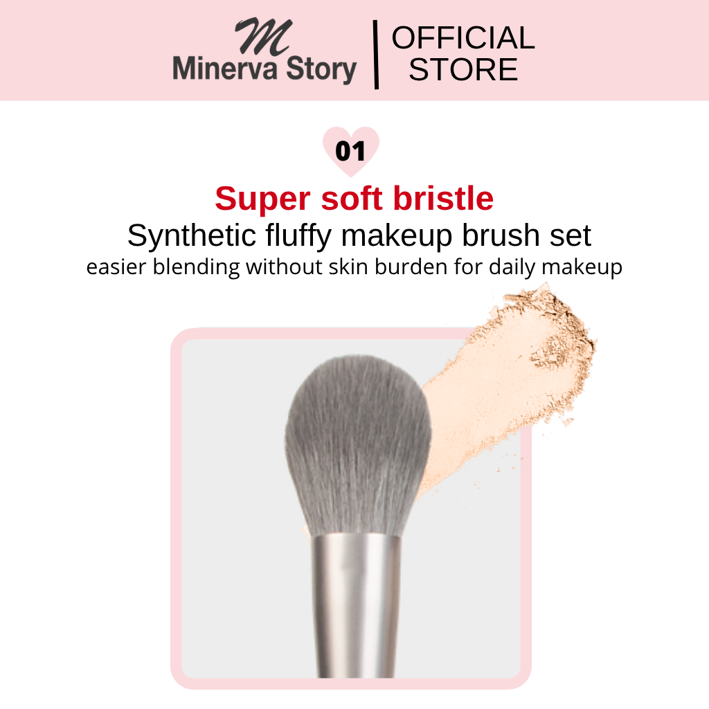 Winter White Kit 12pcs Makeup Brush Set - Image 2
