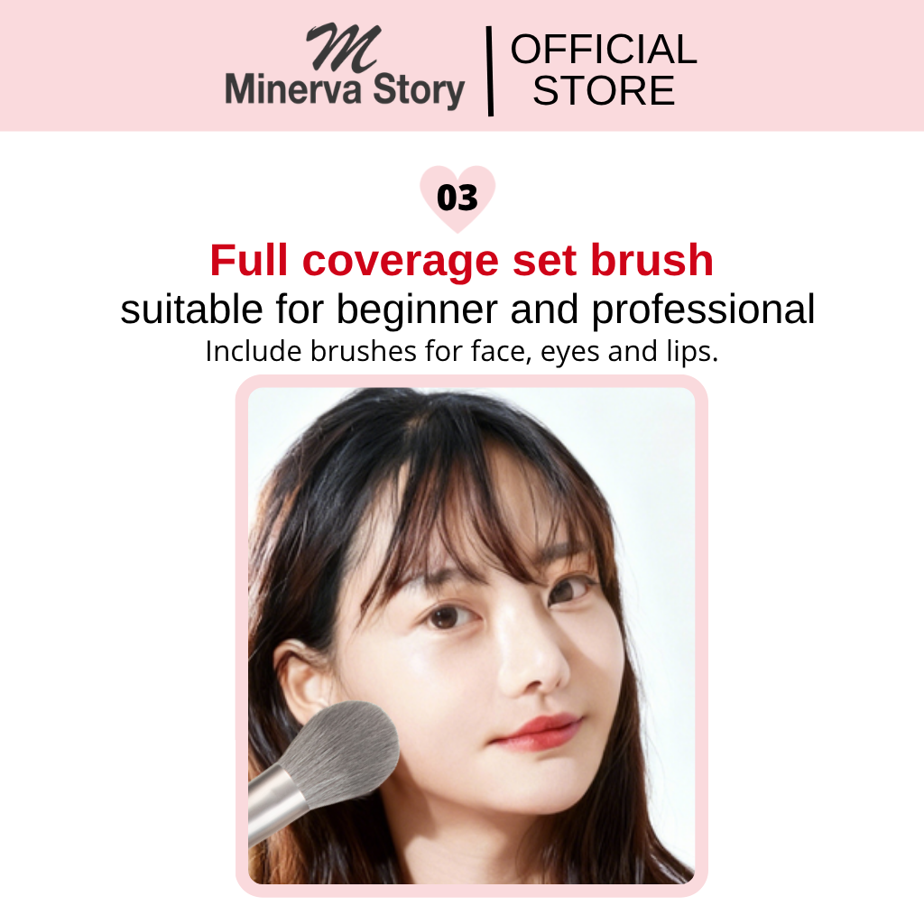 Winter White Kit 12pcs Makeup Brush Set - Image 4