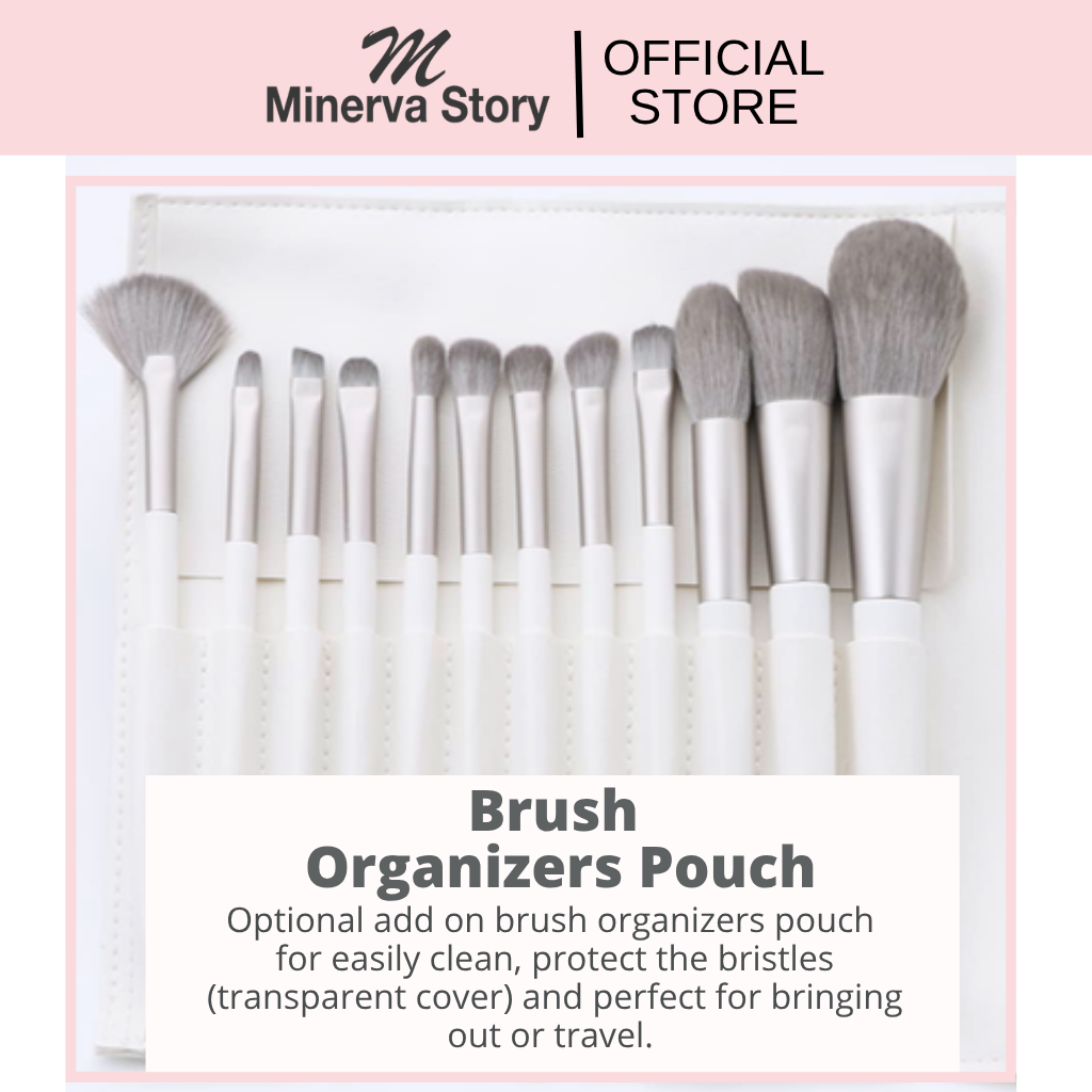 Winter White Kit 12pcs Makeup Brush Set - Image 5