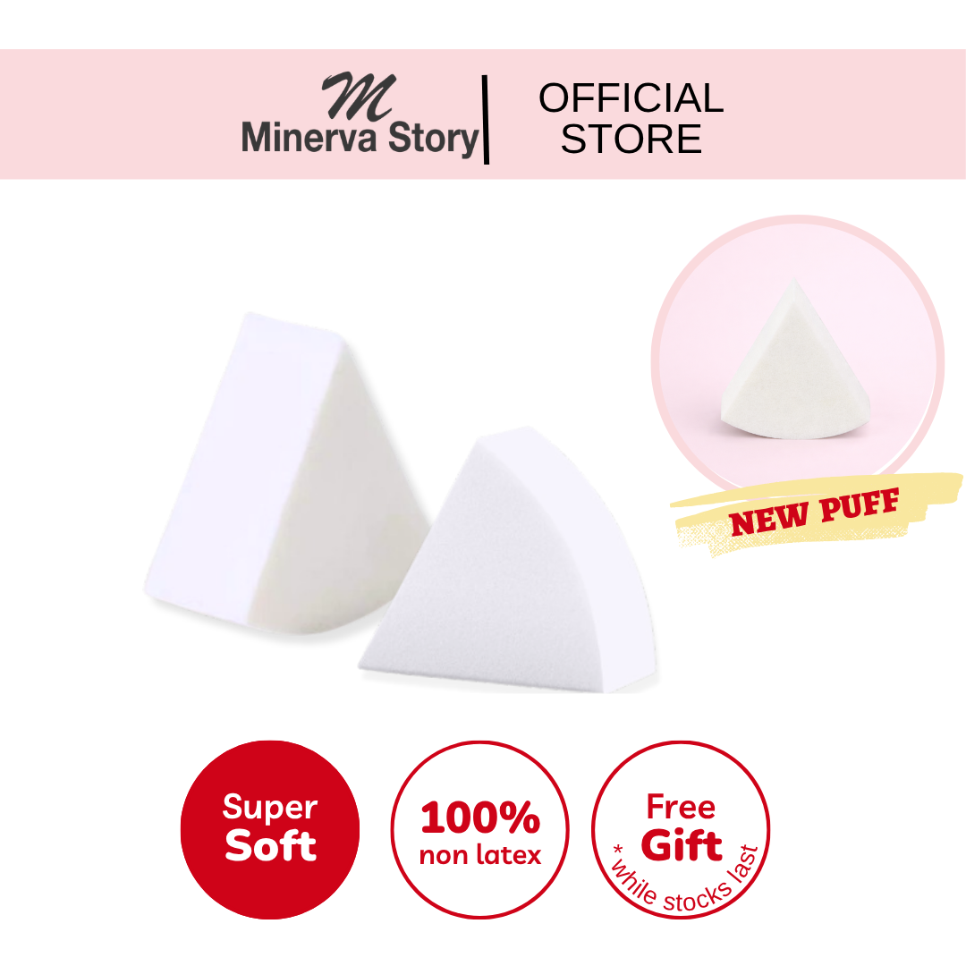 Pyramid Puff Loose Powder Makeup Setting Puff Face Soft Makeup Puff 2pcs