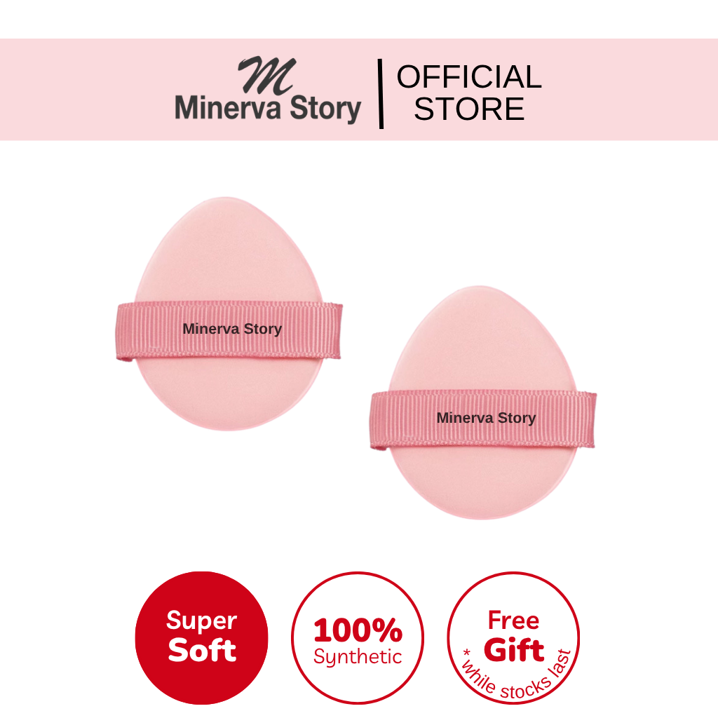 Rosy Fluffy Puff Foundation Makeup Puff Face Soft Makeup Puff 2pcs